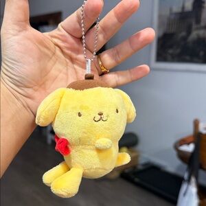 an Authentic Japanese Sanrio Chokkori-san Sitting Doll Pompompurin 5“